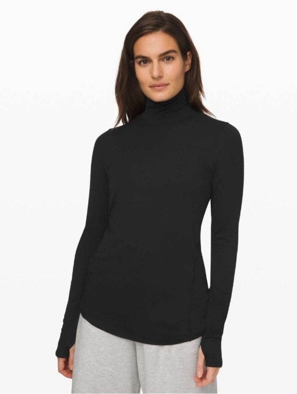 Lululemon Black Women’s Long-Sleeve Turtleneck Top